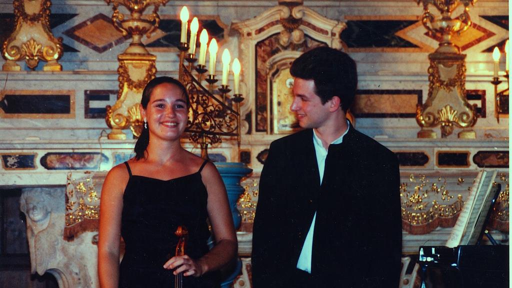 Lise Berthaud et Bertrand Chamaillou en 2005, Copyright Ch. Merle