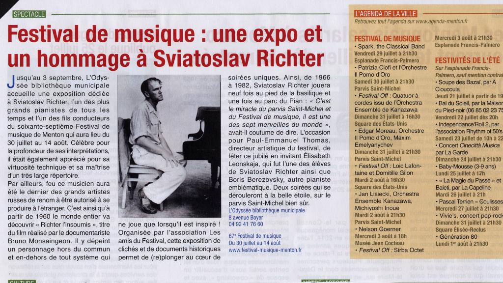 Article presse richter 2016