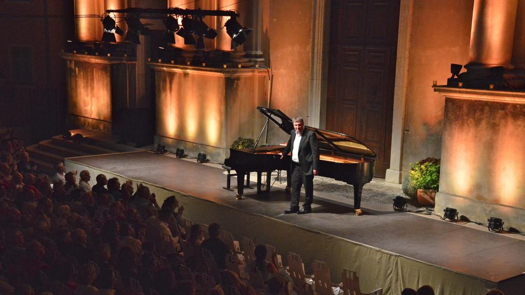 Boris Berezovsky en concert sur le Parvis St Michel,Menton,9/8/16, Copyright Ch. Merle
