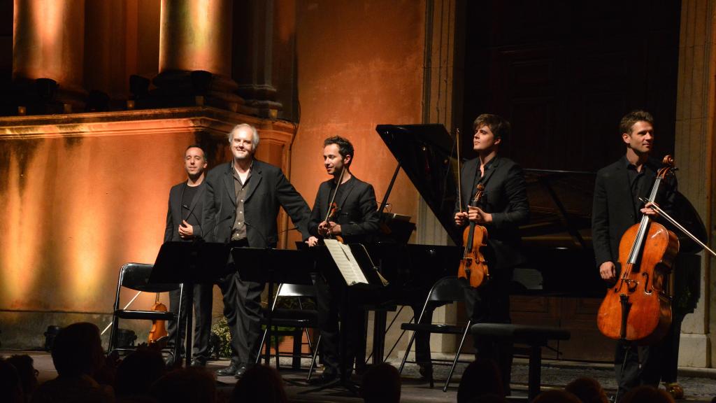 Nicolas Angelich et le quatuor Ébène le11/8/16, Copyright Ch. Merle
