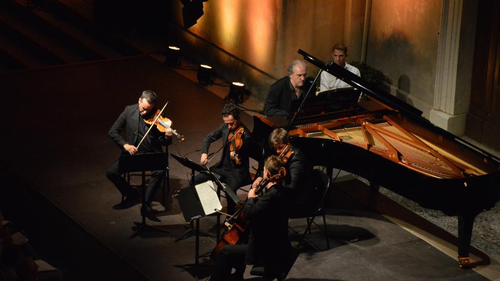 Nicolas Angelich et le quatuor Ébène le11/8/16, Copyright Ch. Merle