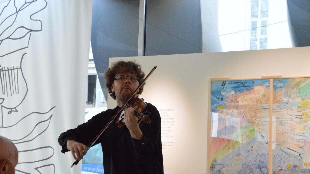 le 4/8/17 au Musée Cocteau à Menton,Alexander SITKOVETSKY au violon( photo Ch Merle)