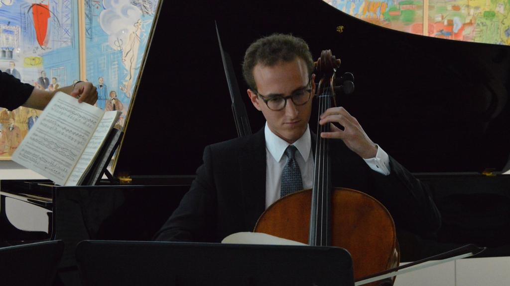 6/8/17 au Musée Cocteau à Menton le trio BUSH,M; Ori EPSTEIN,Violoncelle(photoCh Merle)