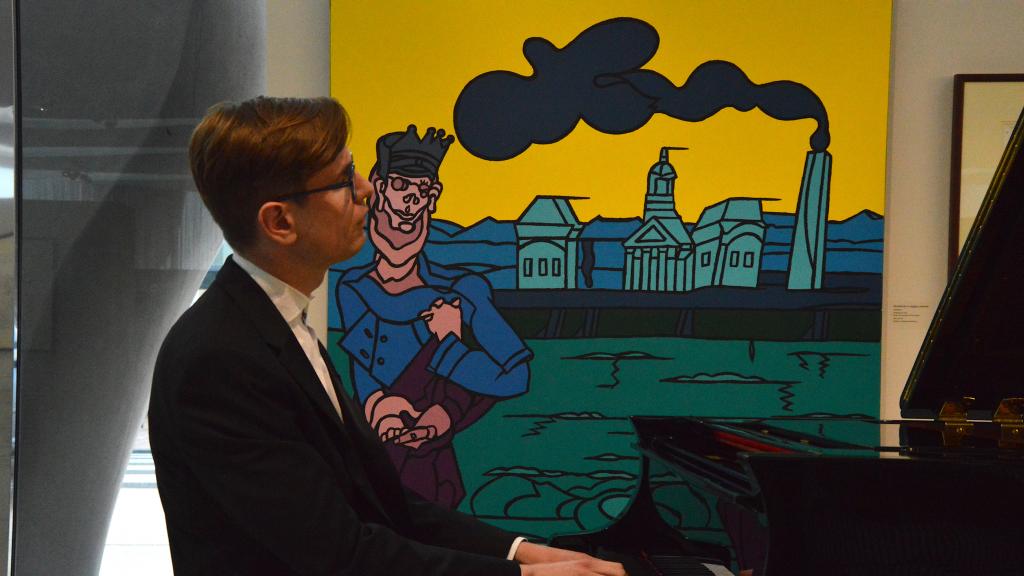 V.OLAFSSON dans un récital BACH au Musée COCTEAU à Menton(Photo Ch.MERLE)