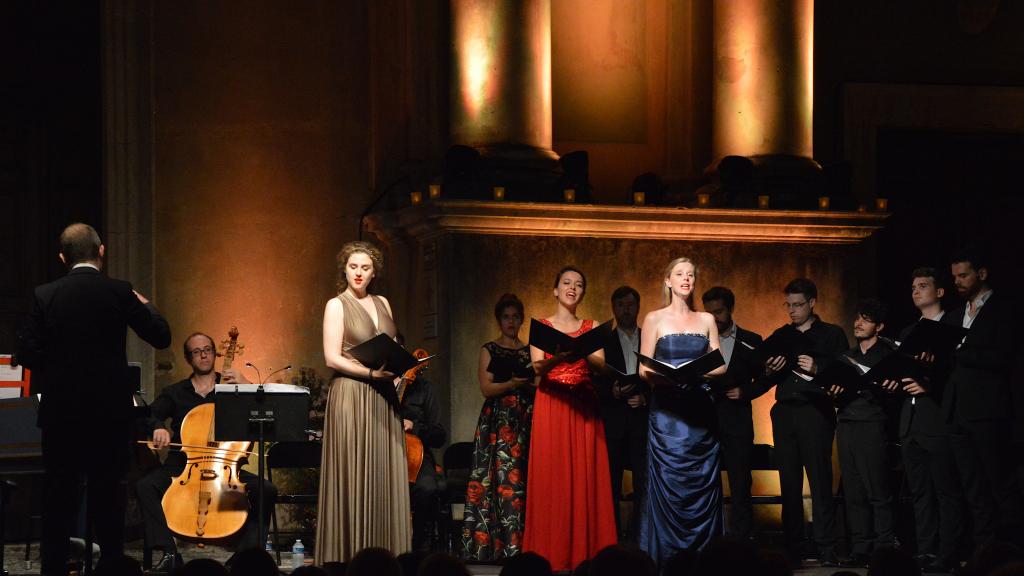 Actéon de M.A. CHARPENTIER et l'ensemble des Talens Lyriques au Festival de Musique de Menton le 31/7/2018(Photo Ch.MERLE)