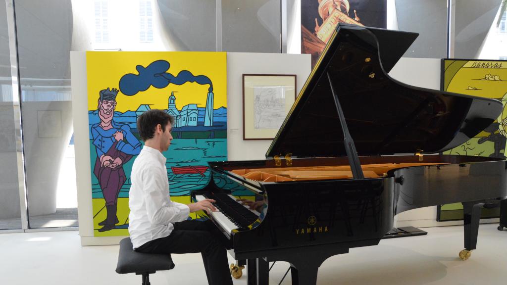 le 8/8/18 Alexandre KANTOROW joue la sonate n°1 en ré min de RACHMANINOV (Photo Ch.MERLE)