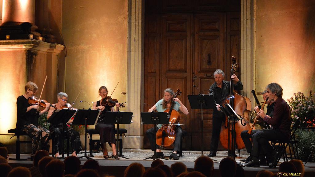 le 8/8/18 Isabelle FAUST en octuor dans Schubert (Photo Ch.MERLE)