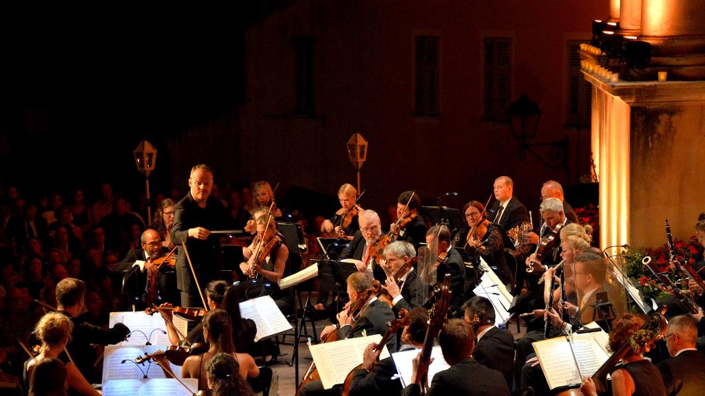 Le 11/8/18  Festival de Musique de Menton ,Lars Vogt et le Royal Northern Sinfonia (Photo Ch.MERLE)