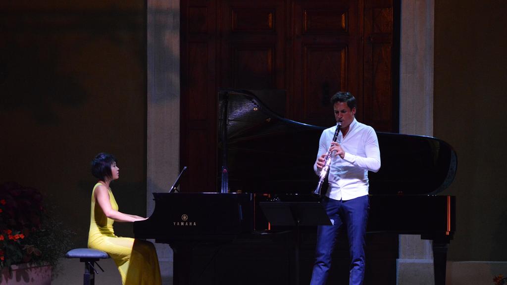 Yuja WANG, Piano  et Andréas OTTENSAMER, Clarinette en Concert au Festival de Musique de Menton (PHOTO Ch.MERLE)
