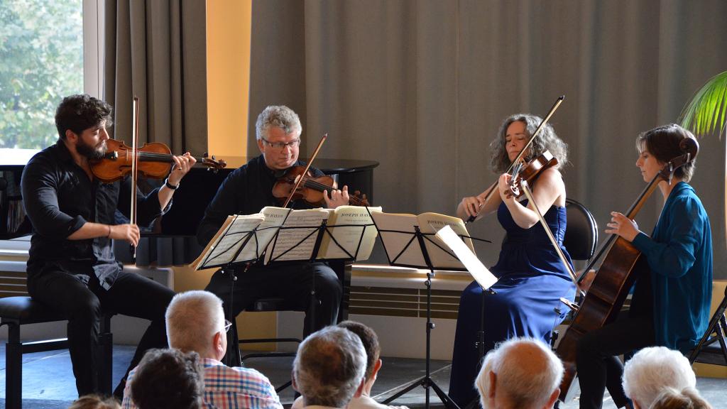 LE QUATUOR ALLEGRI AU PALAIS DE L'EUROPE de MENTON (PHOTO Ch.MERLE)